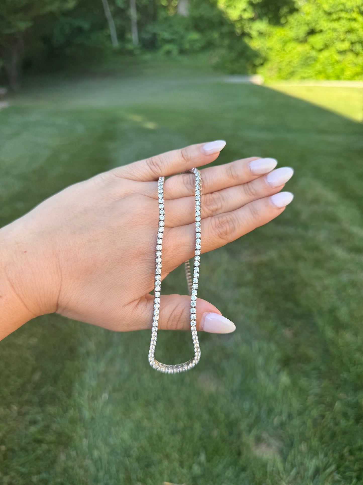 Moissanite Tennis Necklace