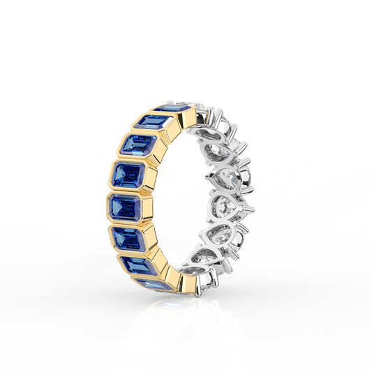 Half to Whole Ring - Sapphire