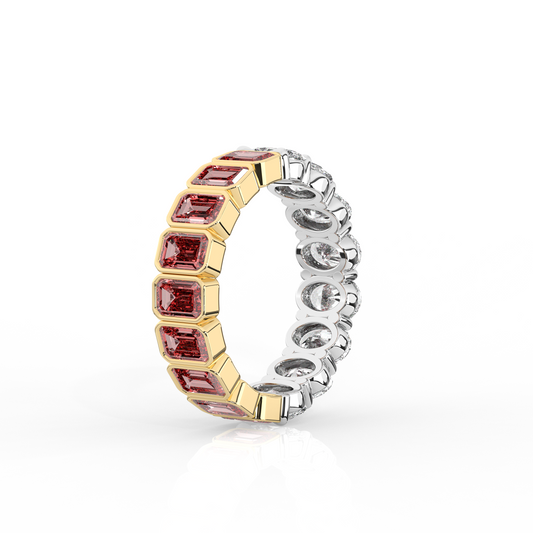 Half to Whole Ring - Garnet