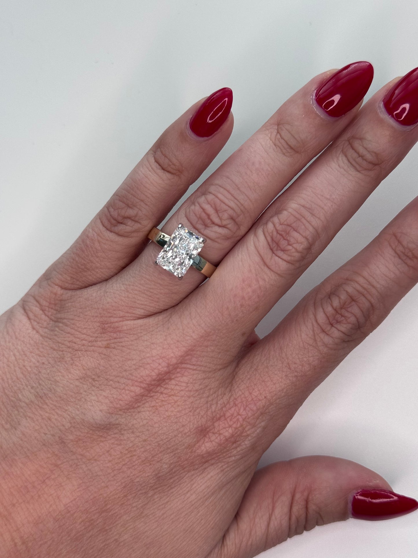 4 carat Radiant Engagement Ring