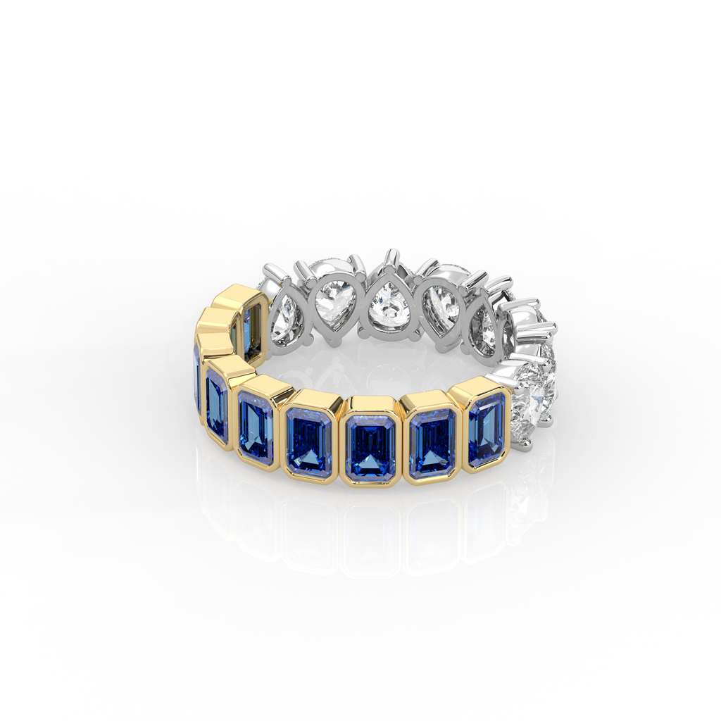 Half to Whole Ring - Sapphire