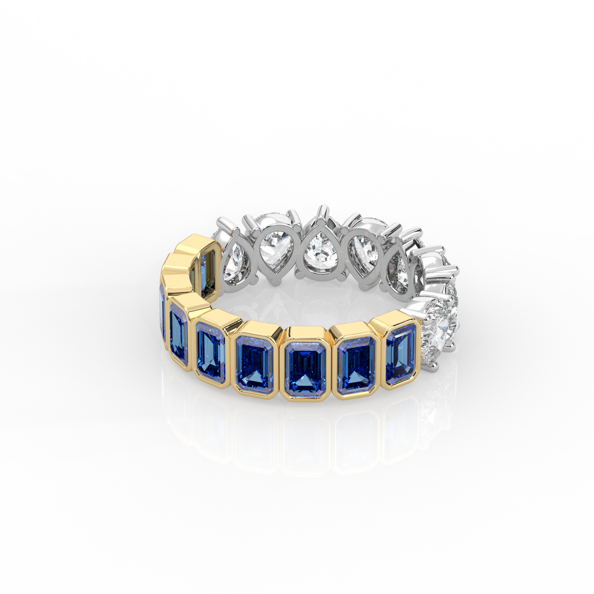 Half to Whole Ring - Sapphire