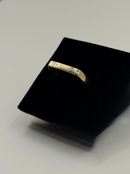 Custom Name Signet Ring