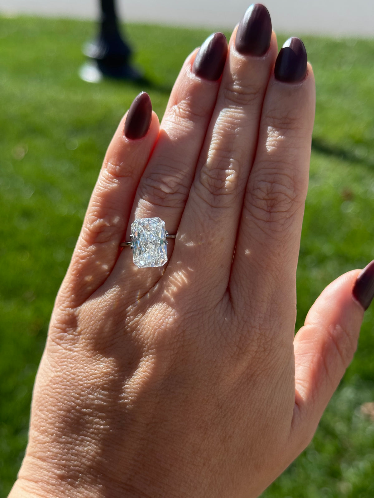 7.67 E VS1 Radiant Cut Diamond