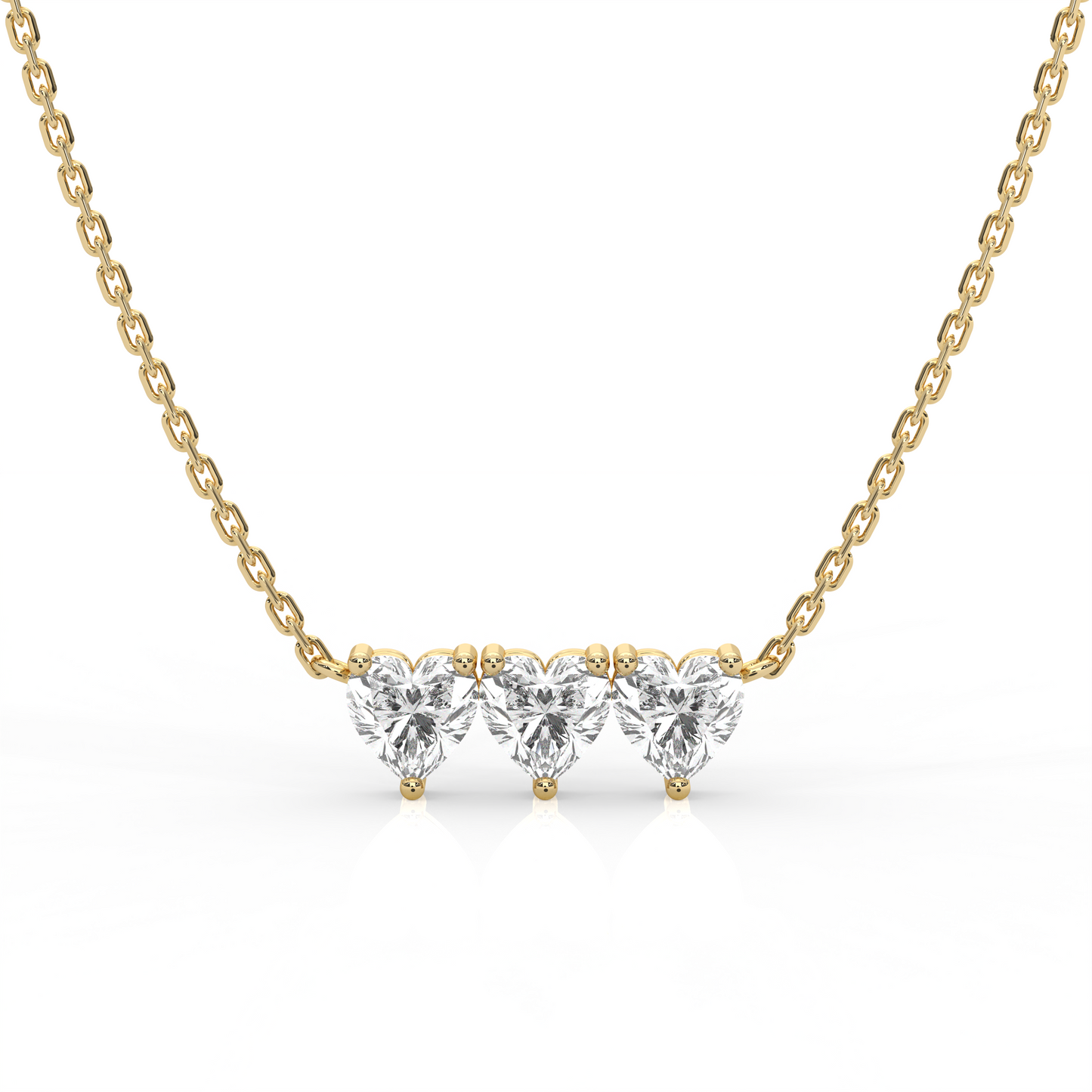 Micro Heart Diamond Necklace