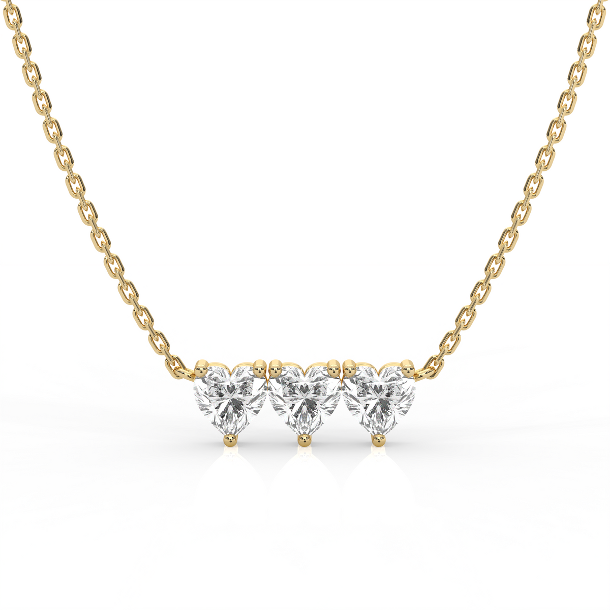Micro Heart Diamond Necklace