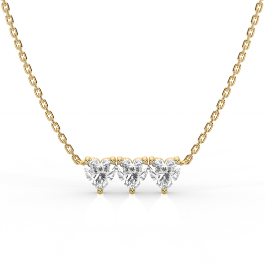Micro Heart Diamond Necklace