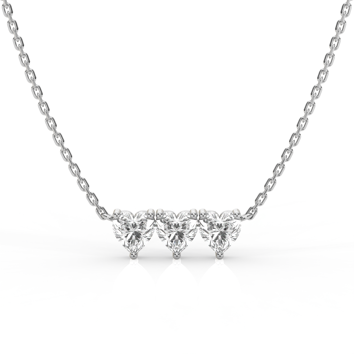 Micro Heart Diamond Necklace