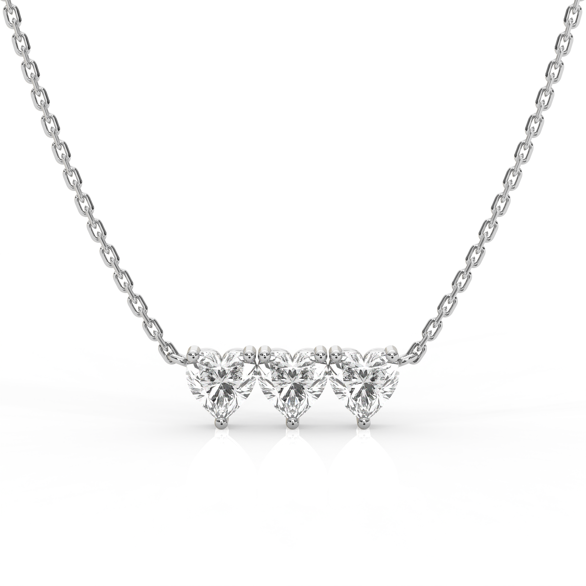Micro Heart Diamond Necklace