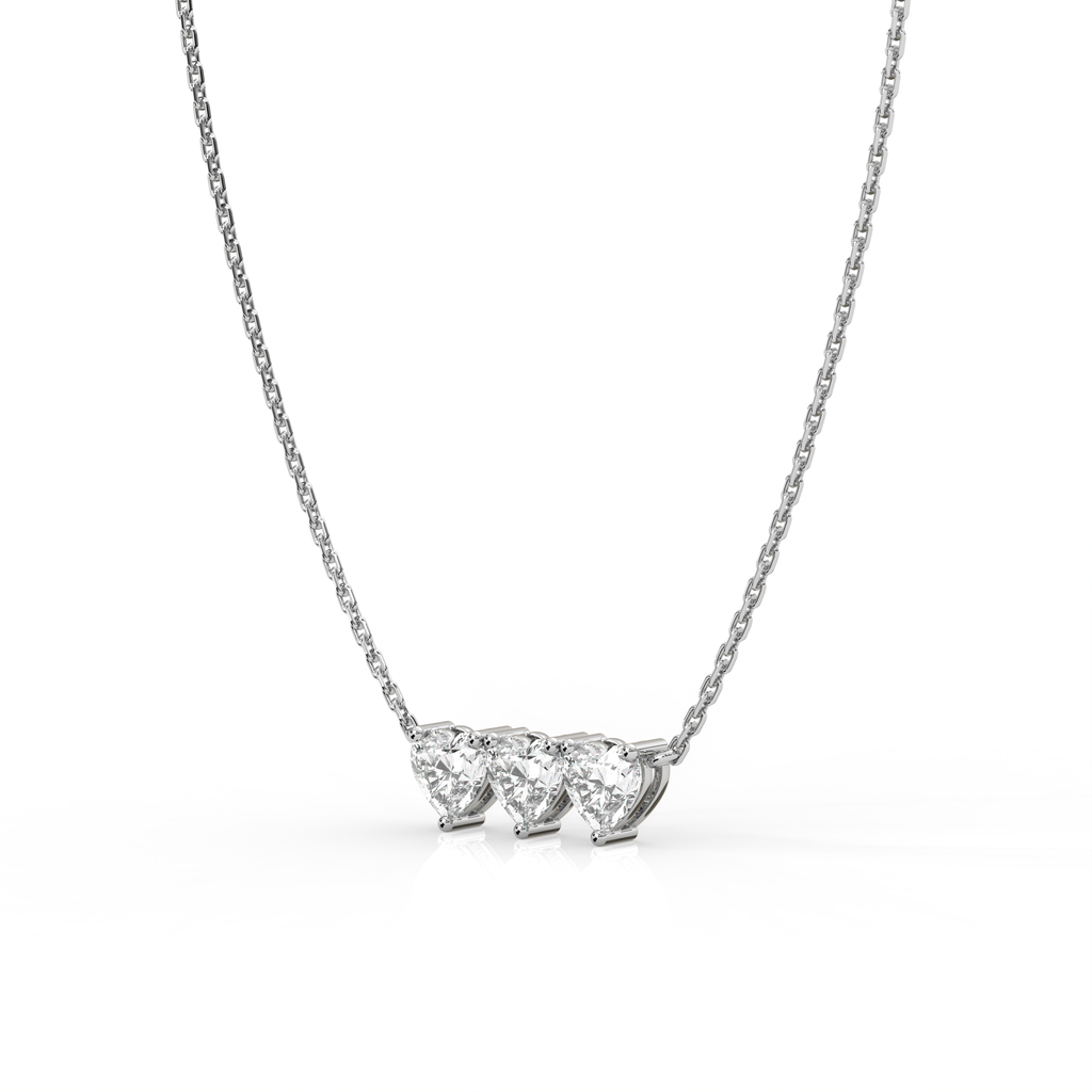 Micro Heart Diamond Necklace