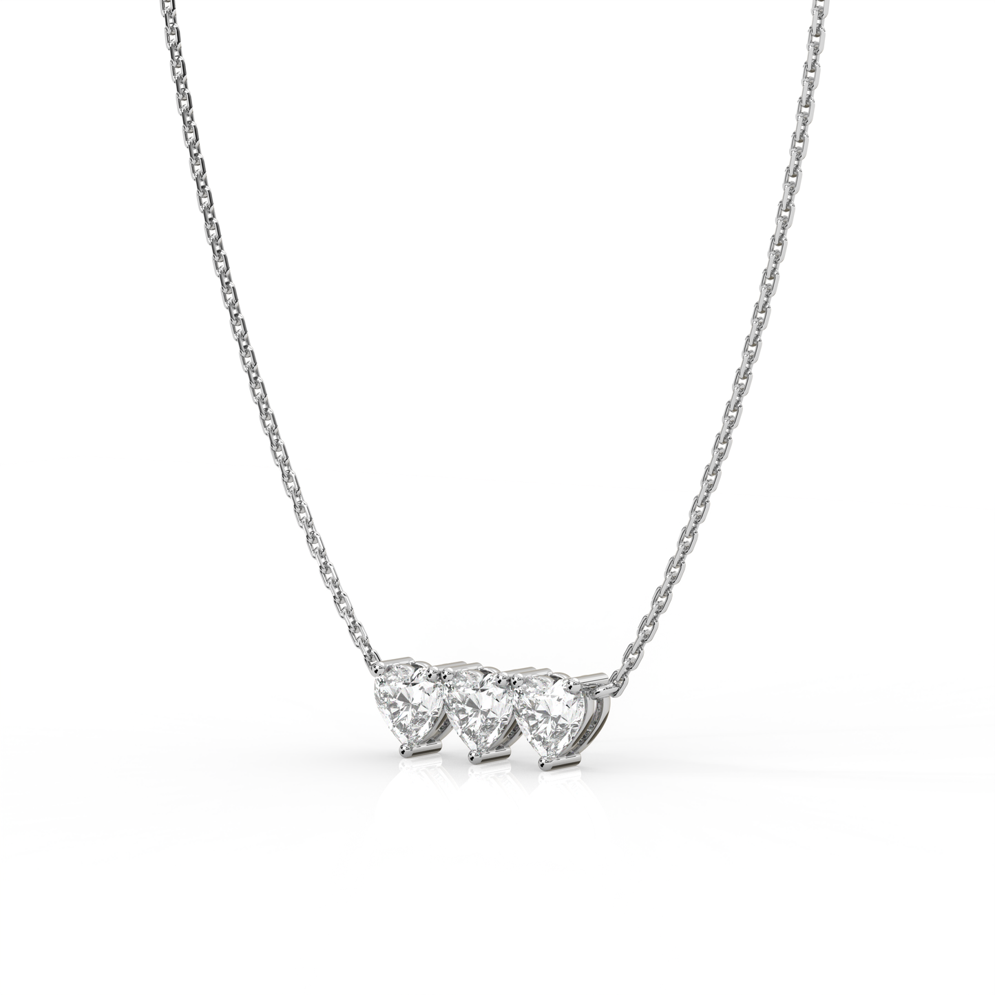 Micro Heart Diamond Necklace