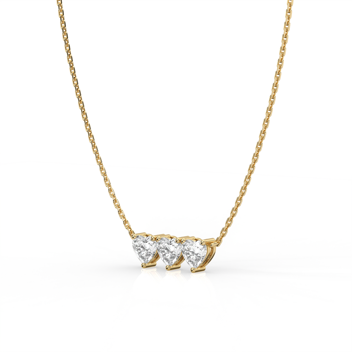 Micro Heart Diamond Necklace