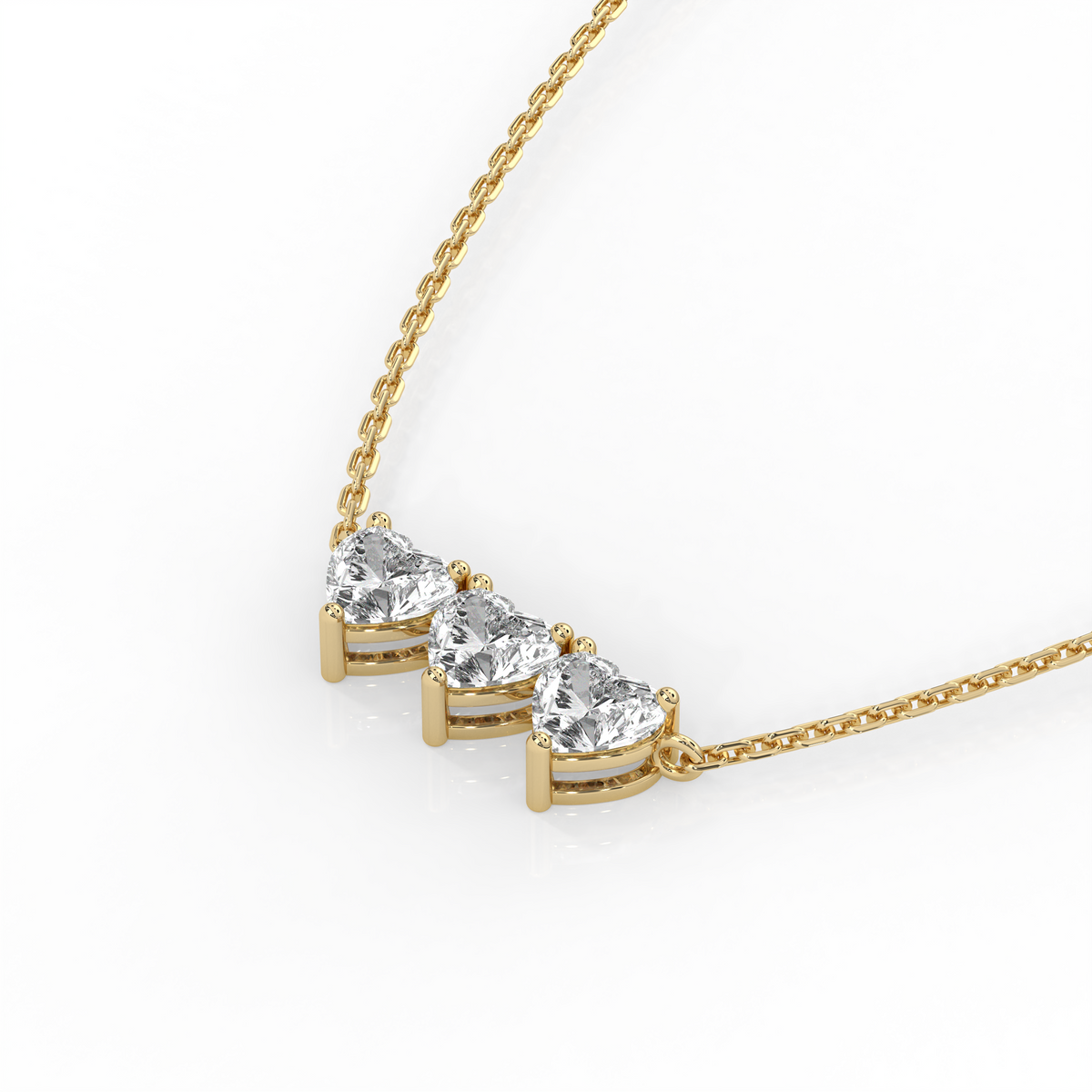 Micro Heart Diamond Necklace