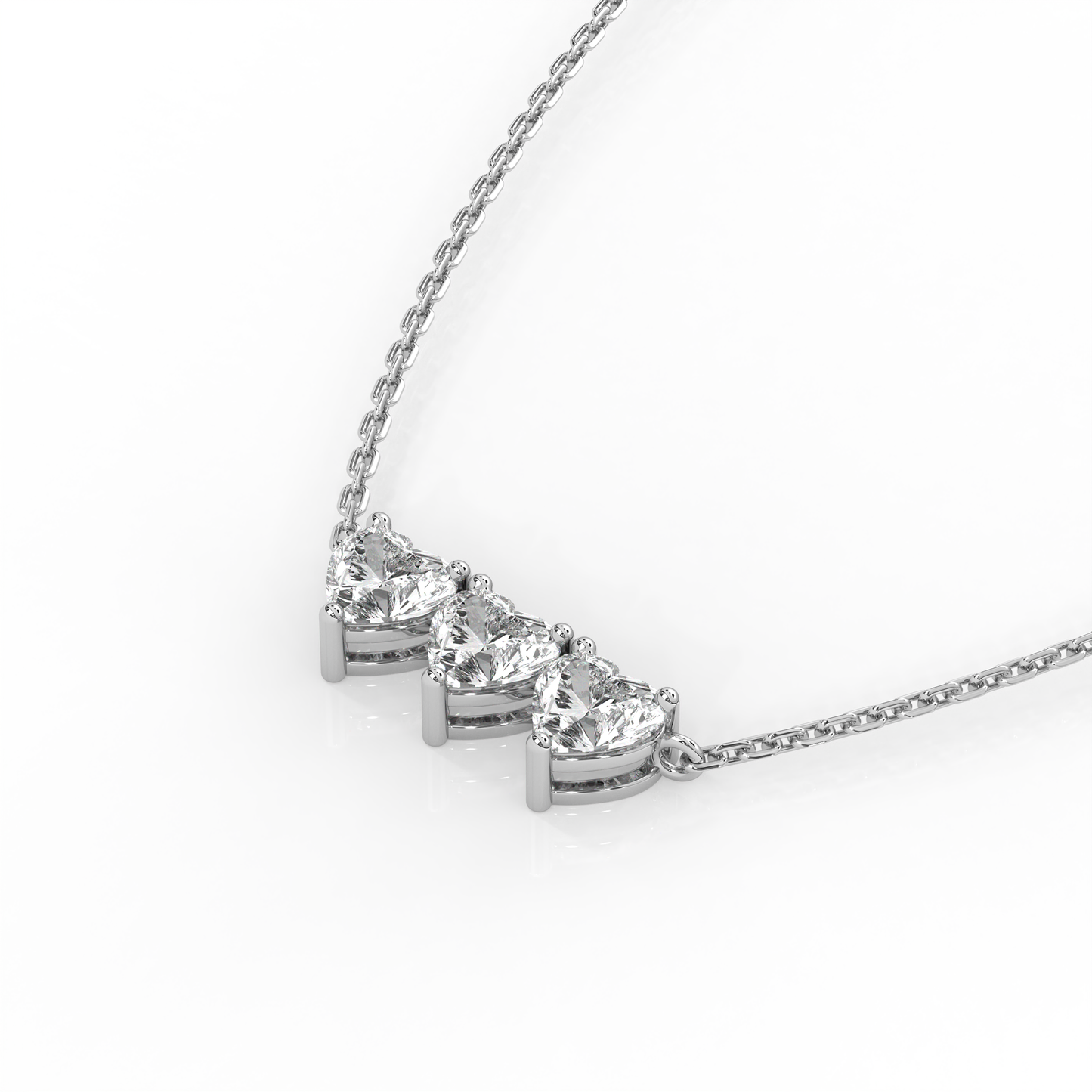 Micro Heart Diamond Necklace
