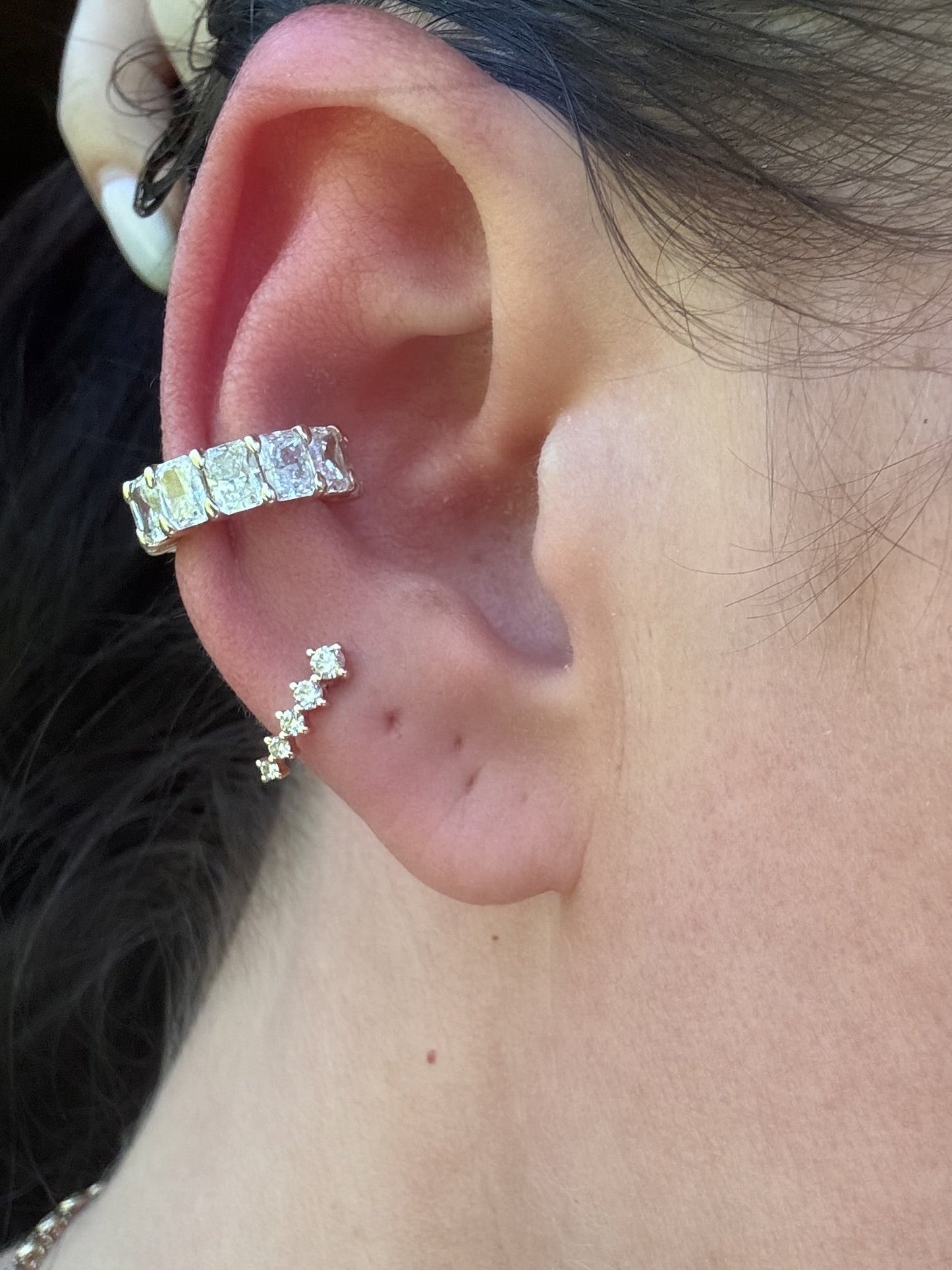 Radiant Diamond Ear Cuff