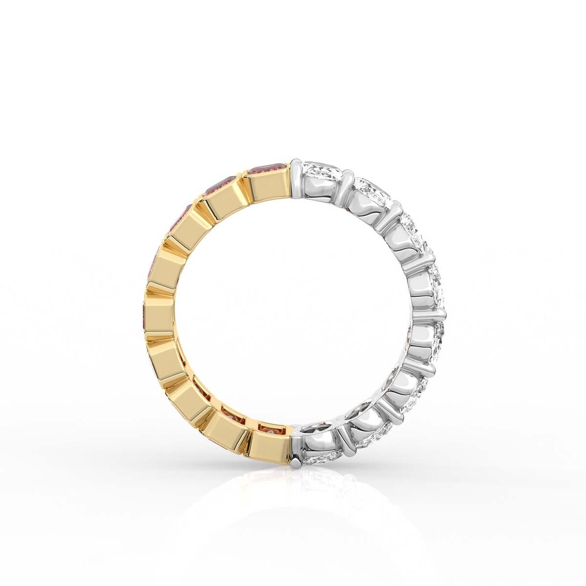 Half to Whole Ring - Ruby