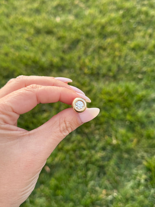 Pillow Diamond Stud Earrings (SMALL)