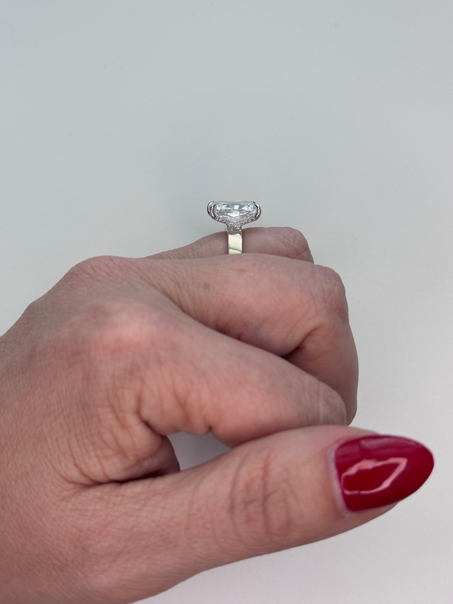 4 carat Radiant Engagement Ring