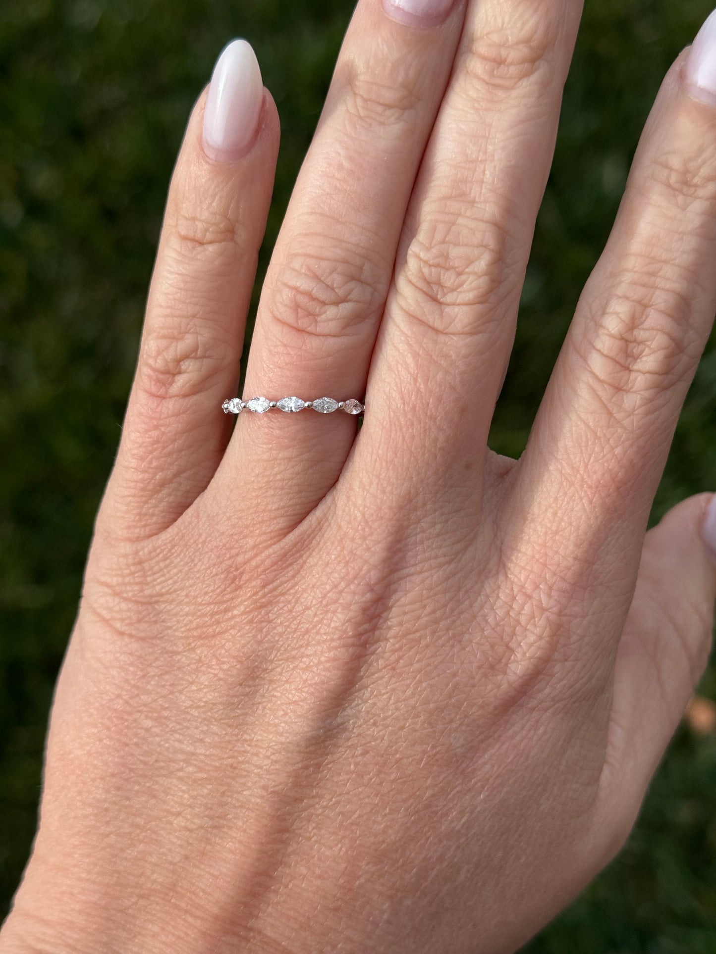 East West Marquise Eternity Band