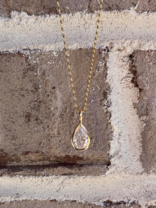 2 Carat Bezel Set Diamond Charm