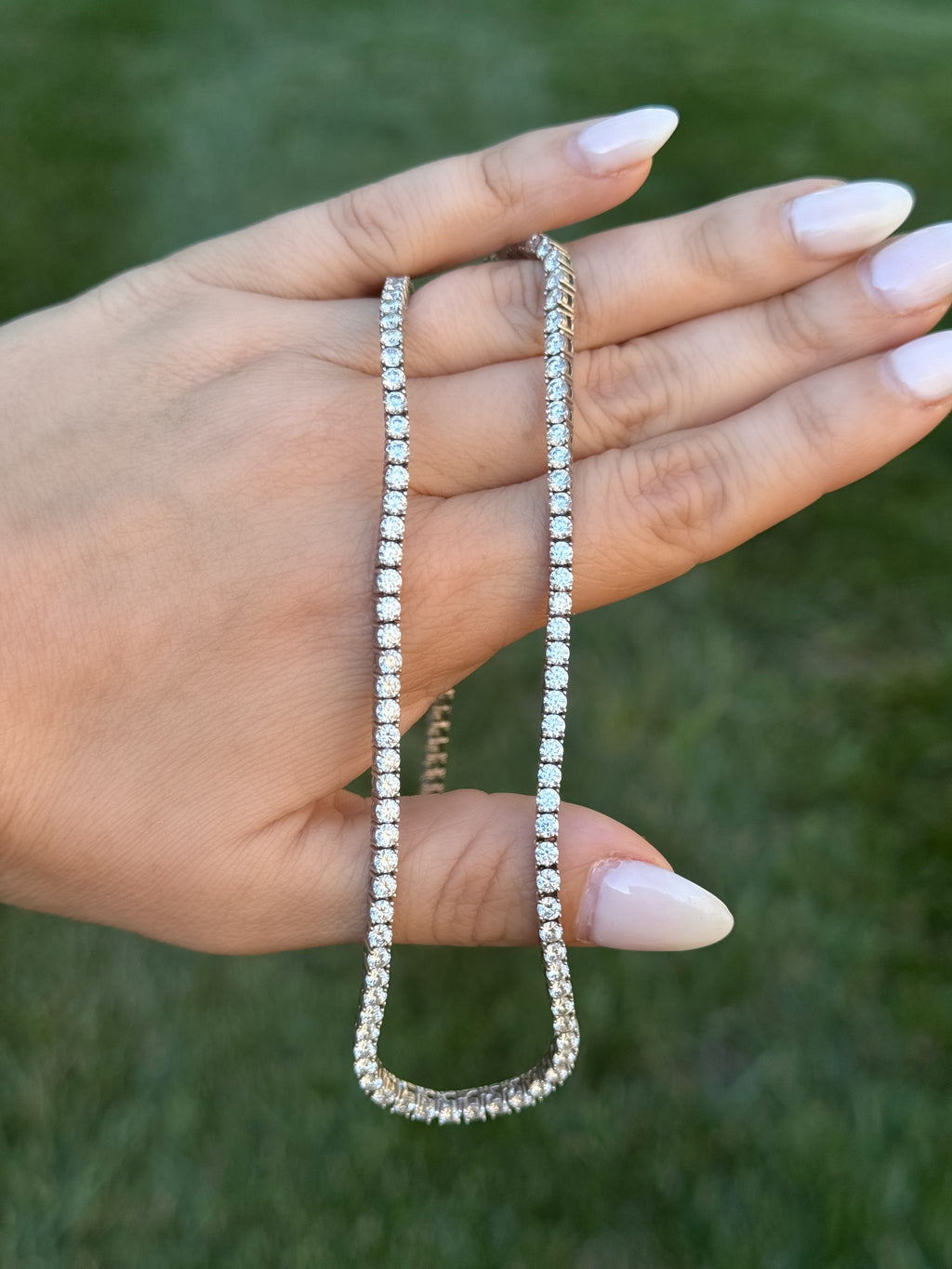 Moissanite Tennis Necklace