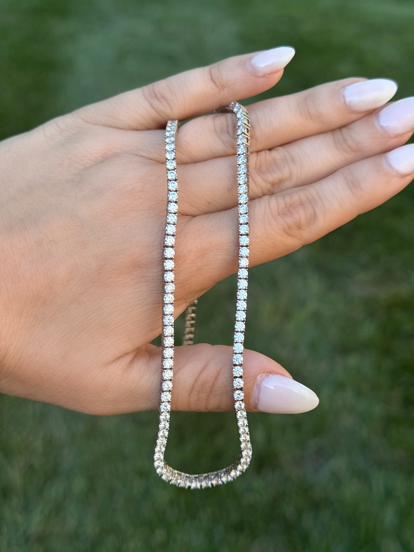 Moissanite Tennis Necklace