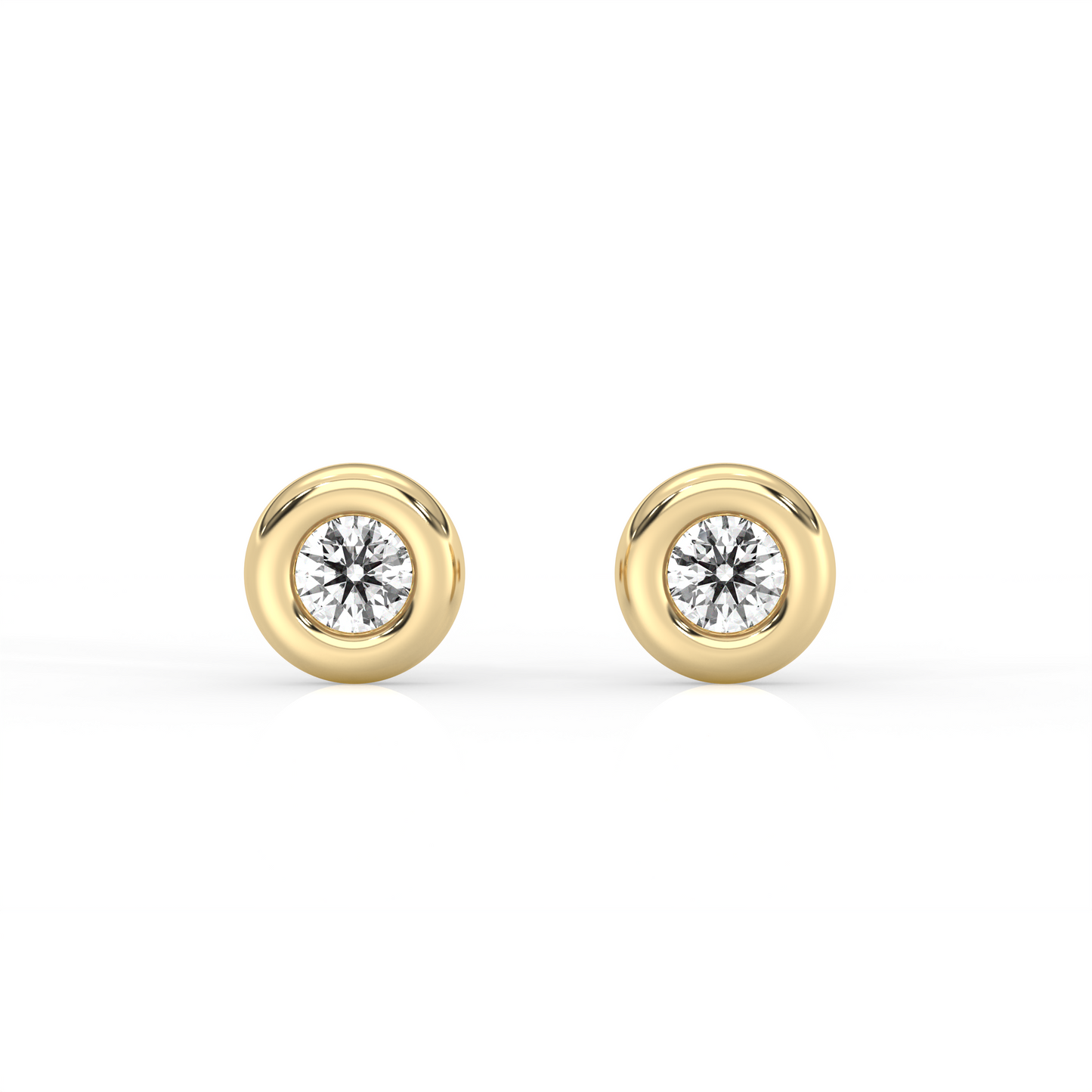 Pillow Diamond Stud Earrings (LARGE)