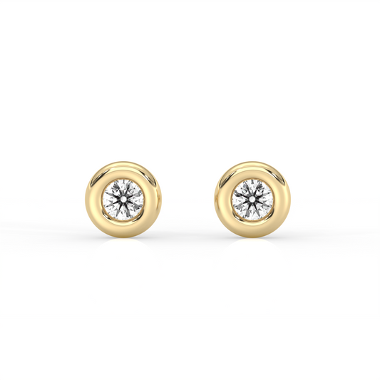 Pillow Diamond Stud Earrings (LARGE)