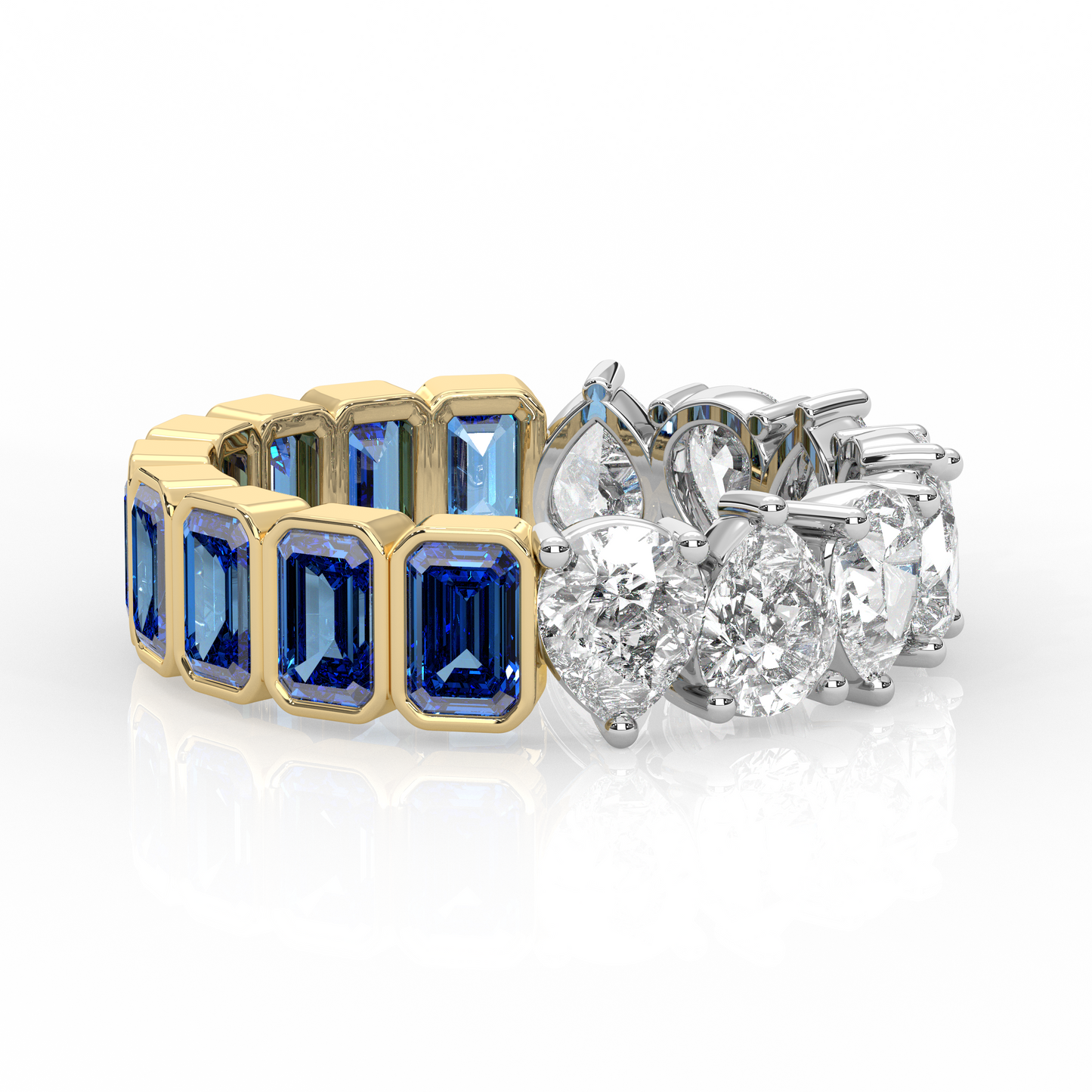 Half to Whole Ring - Sapphire