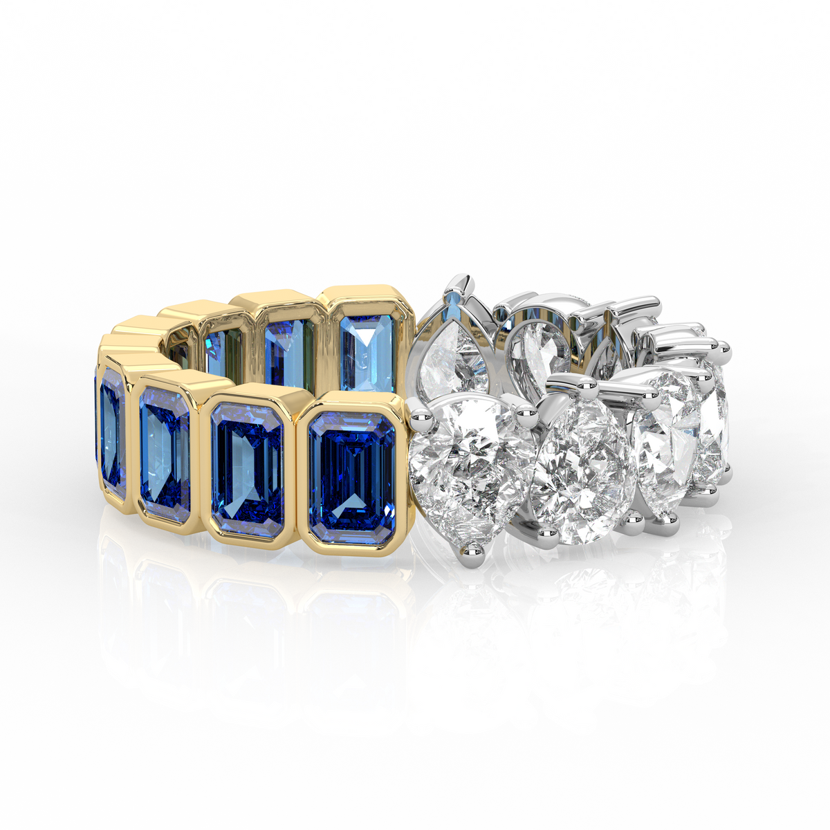 Half to Whole Ring - Sapphire