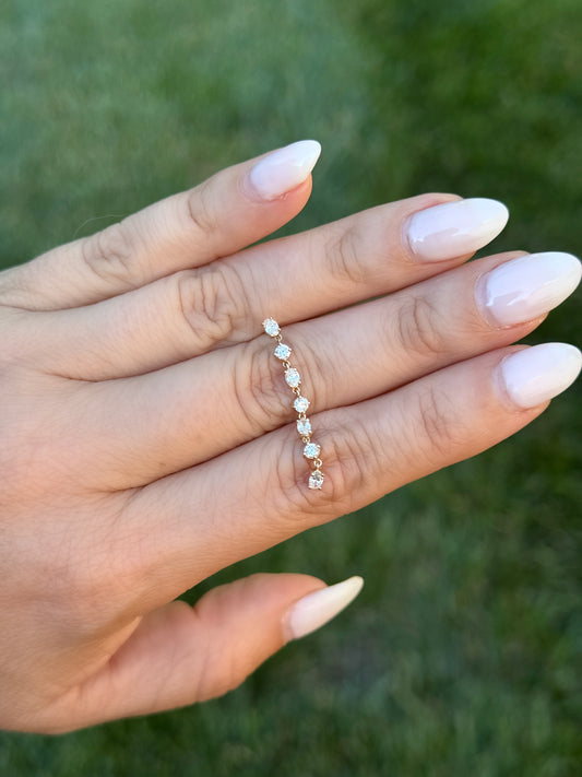Diamond Dangle Earring