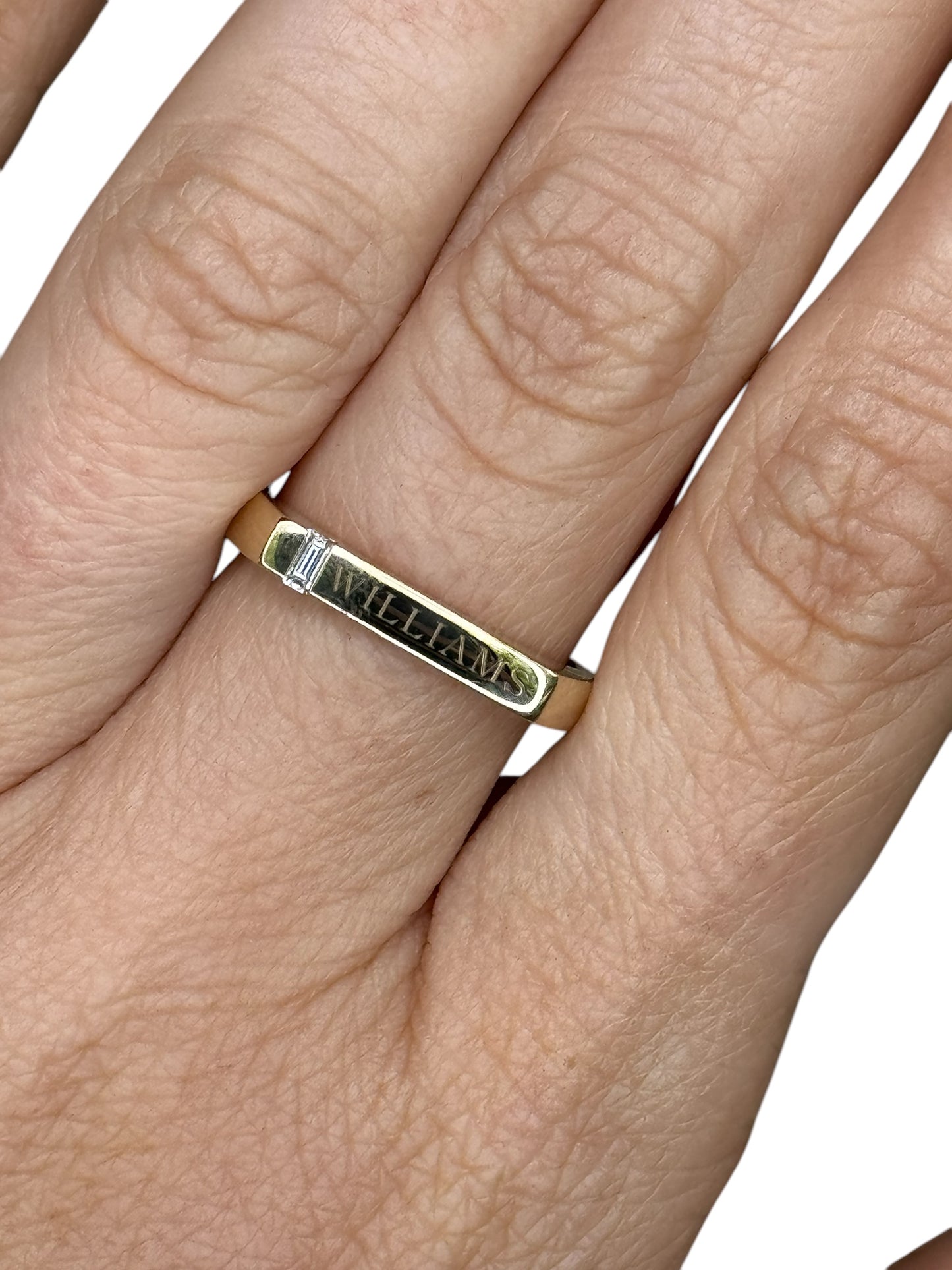 Custom Name Signet Ring