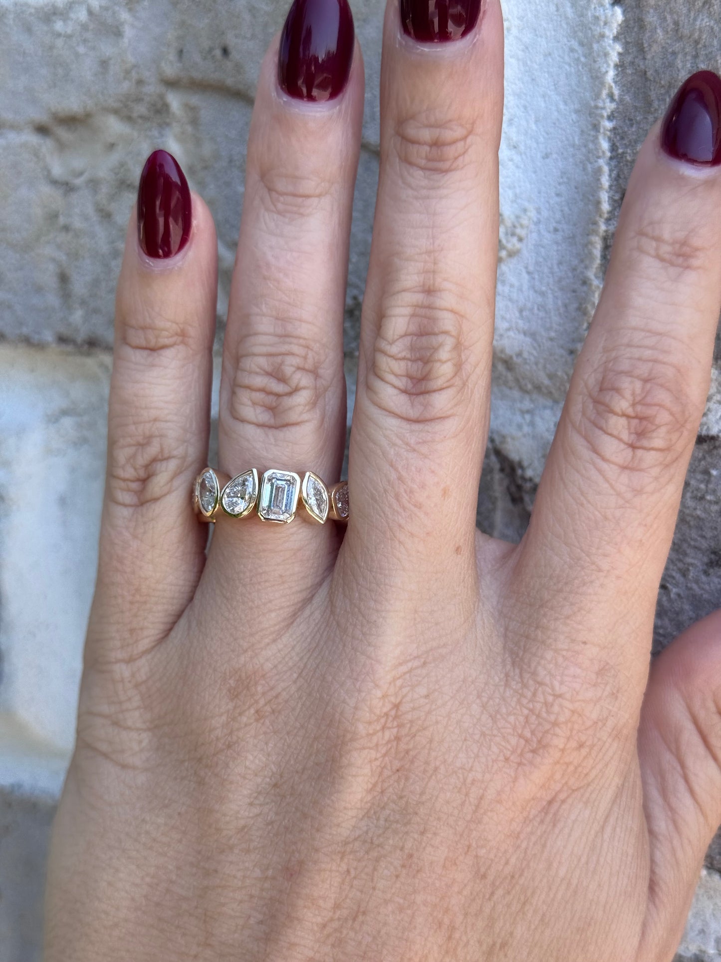 Mixed Shape Chunky Ring