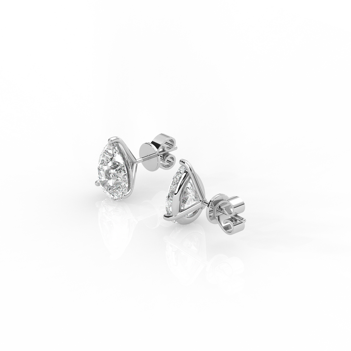 Pear Diamond Earrings