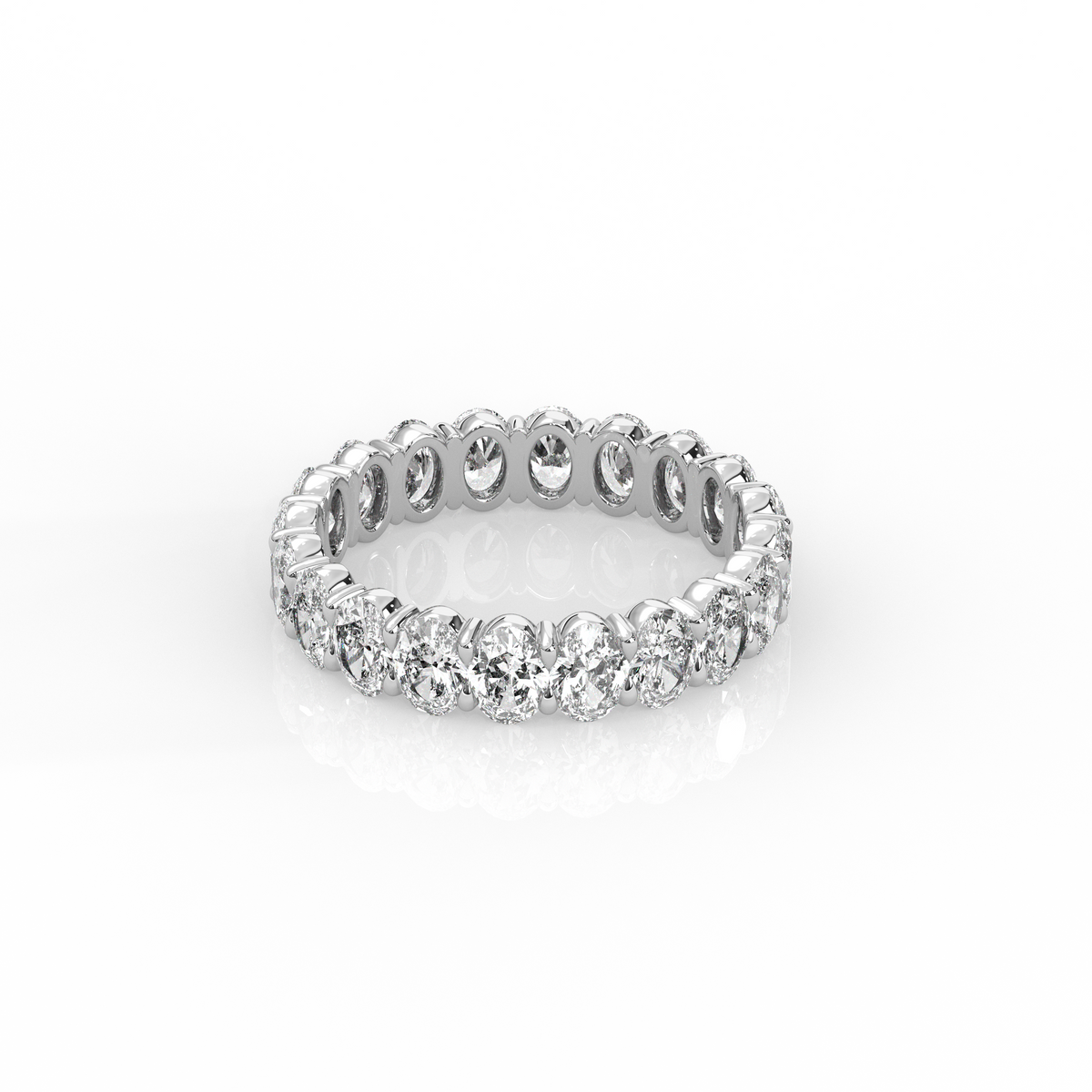 Oval Diamond Eternity Band