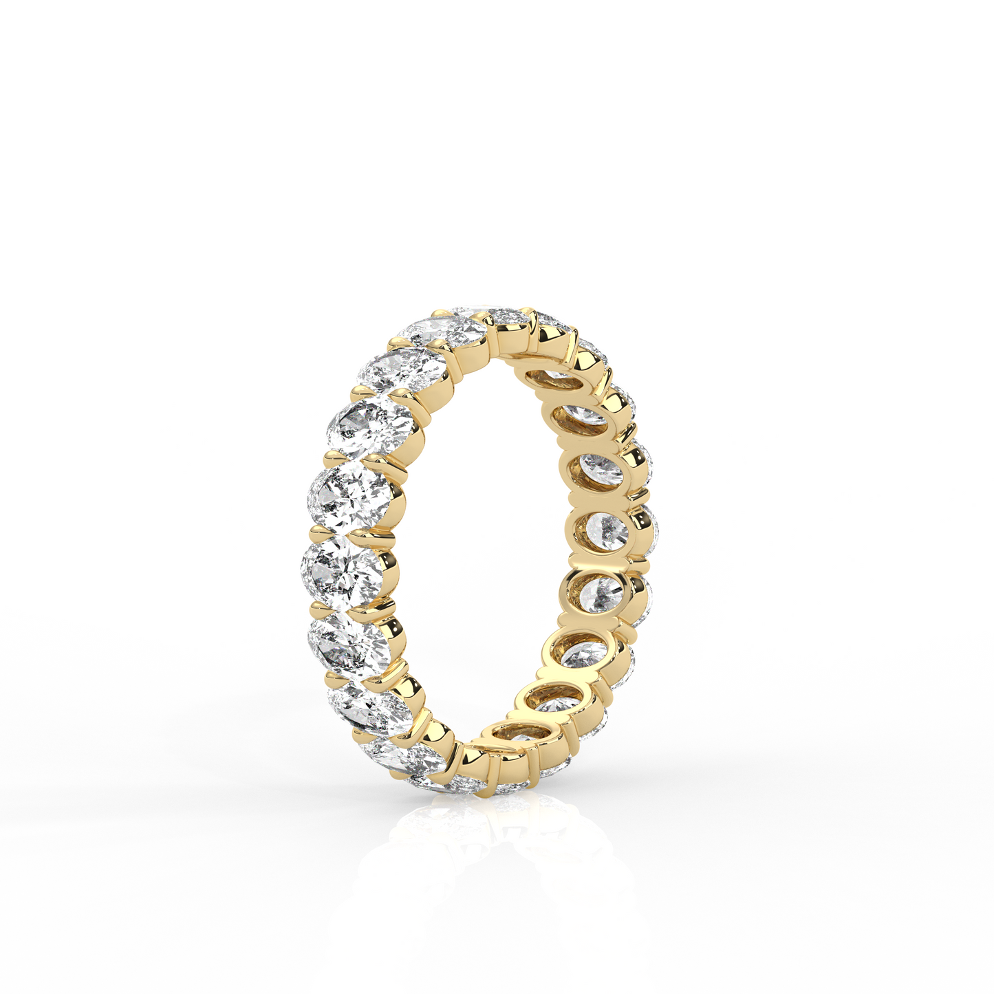 Oval Diamond Eternity Band