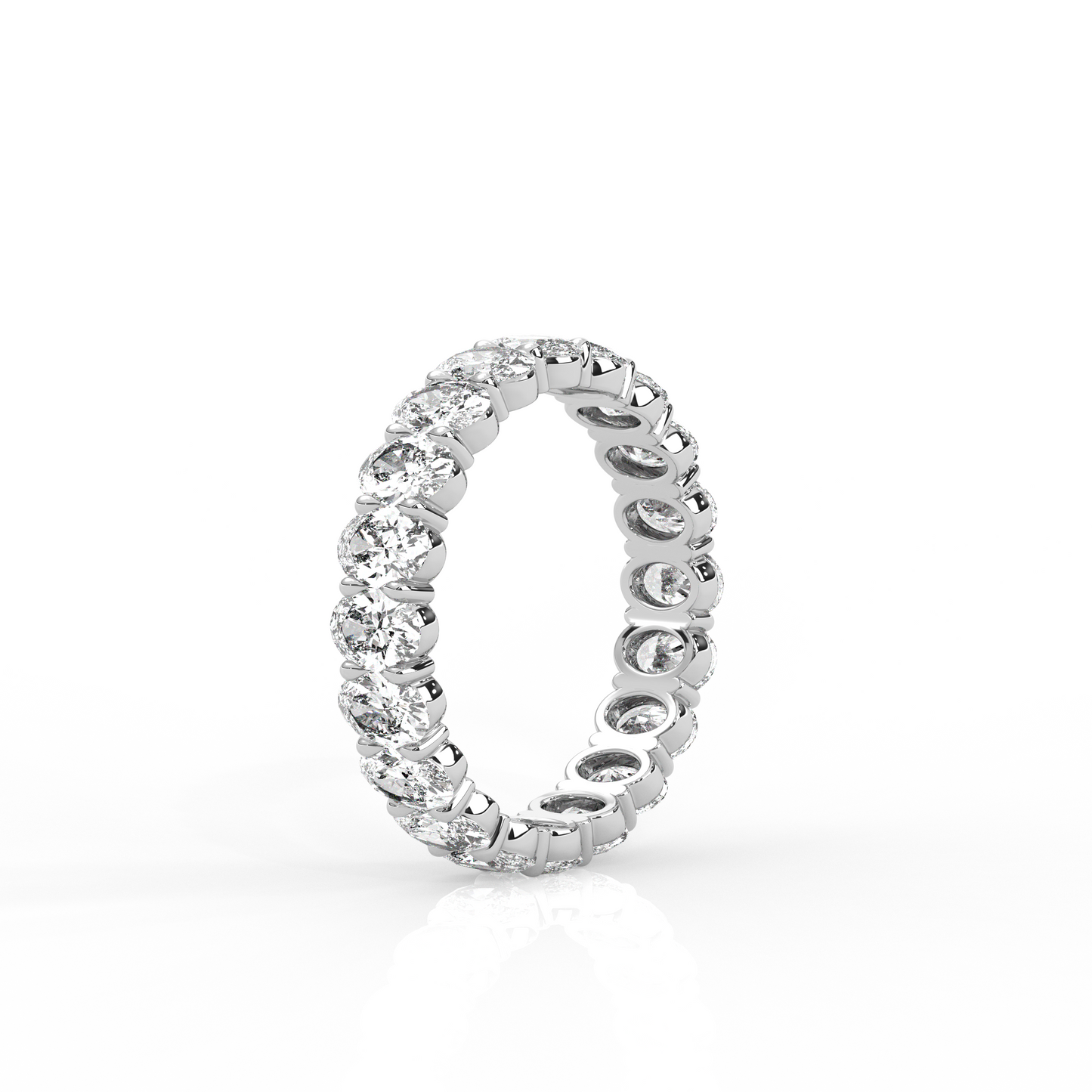 Oval Diamond Eternity Band