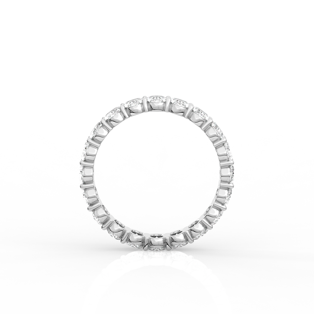 Oval Diamond Eternity Band