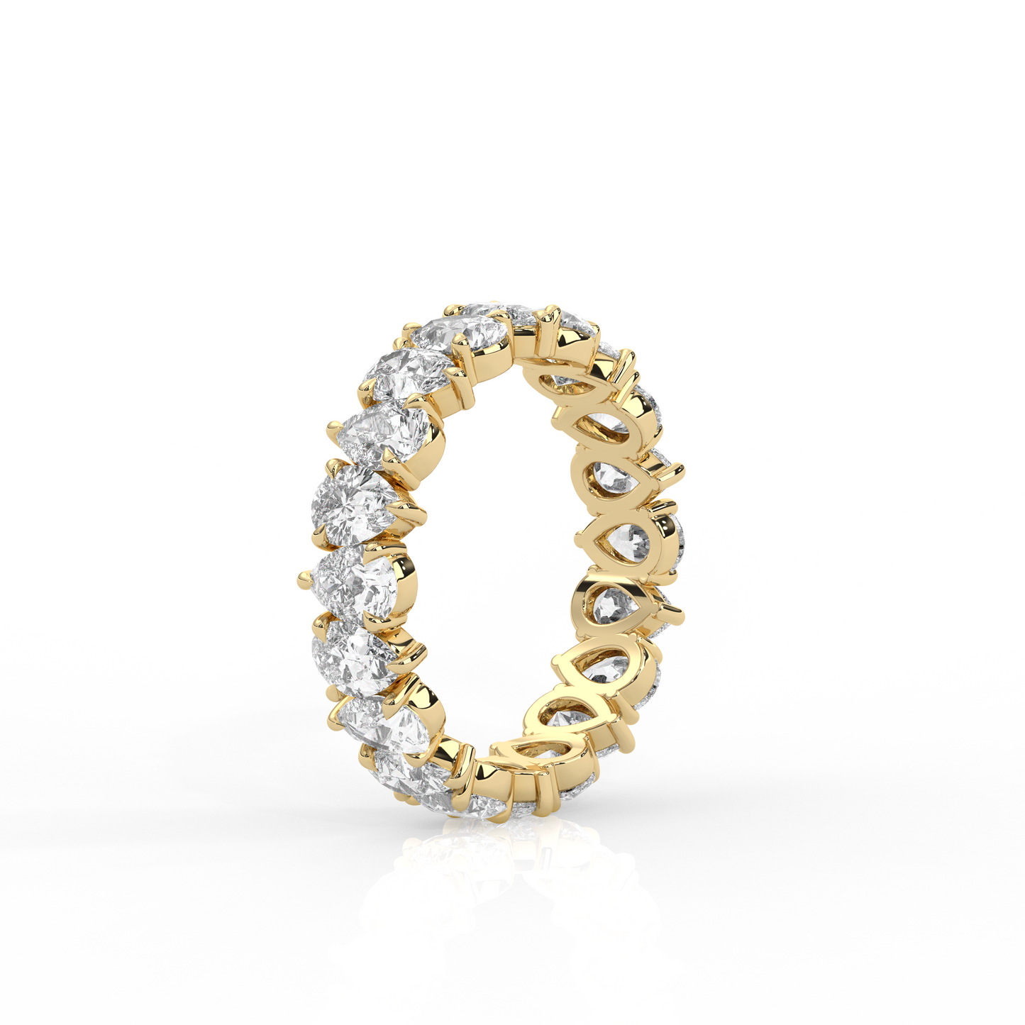 Pear Diamond Eternity Band
