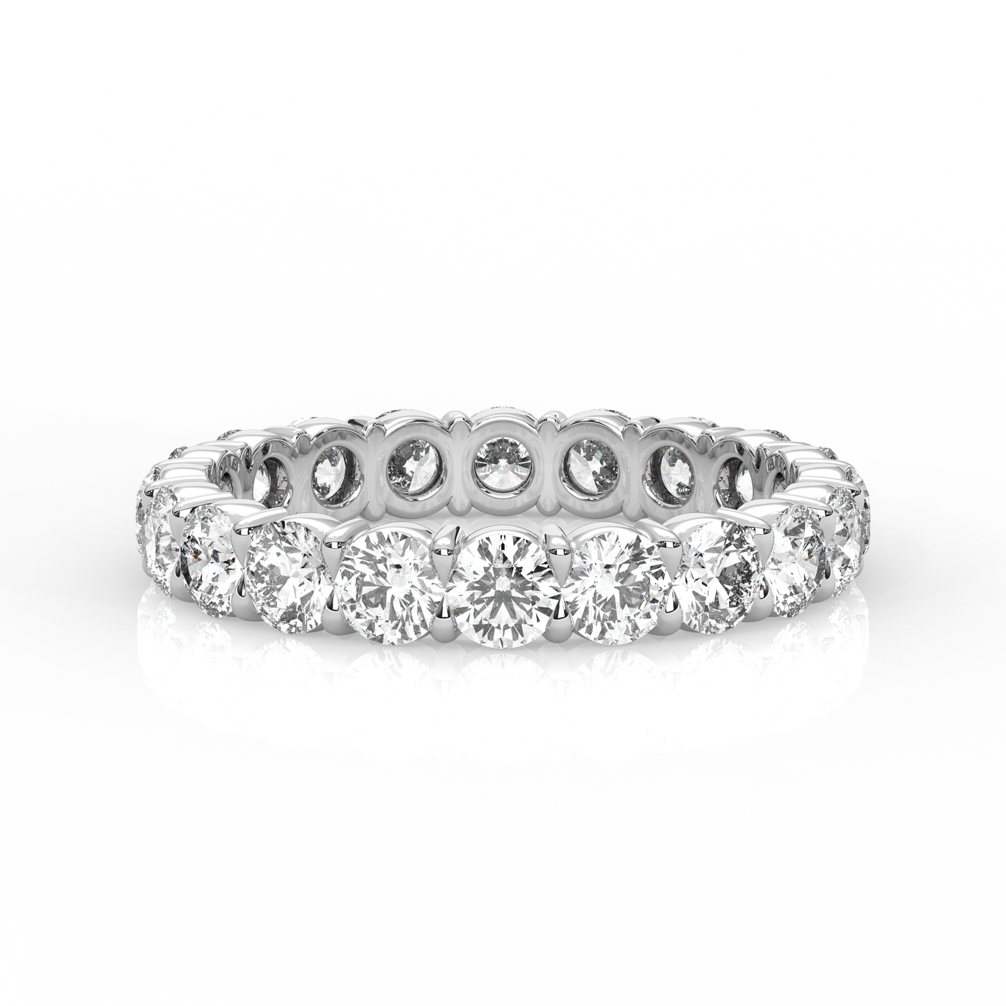 Round Diamond Eternity Band