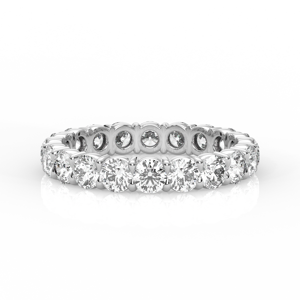 Round Diamond Eternity Band