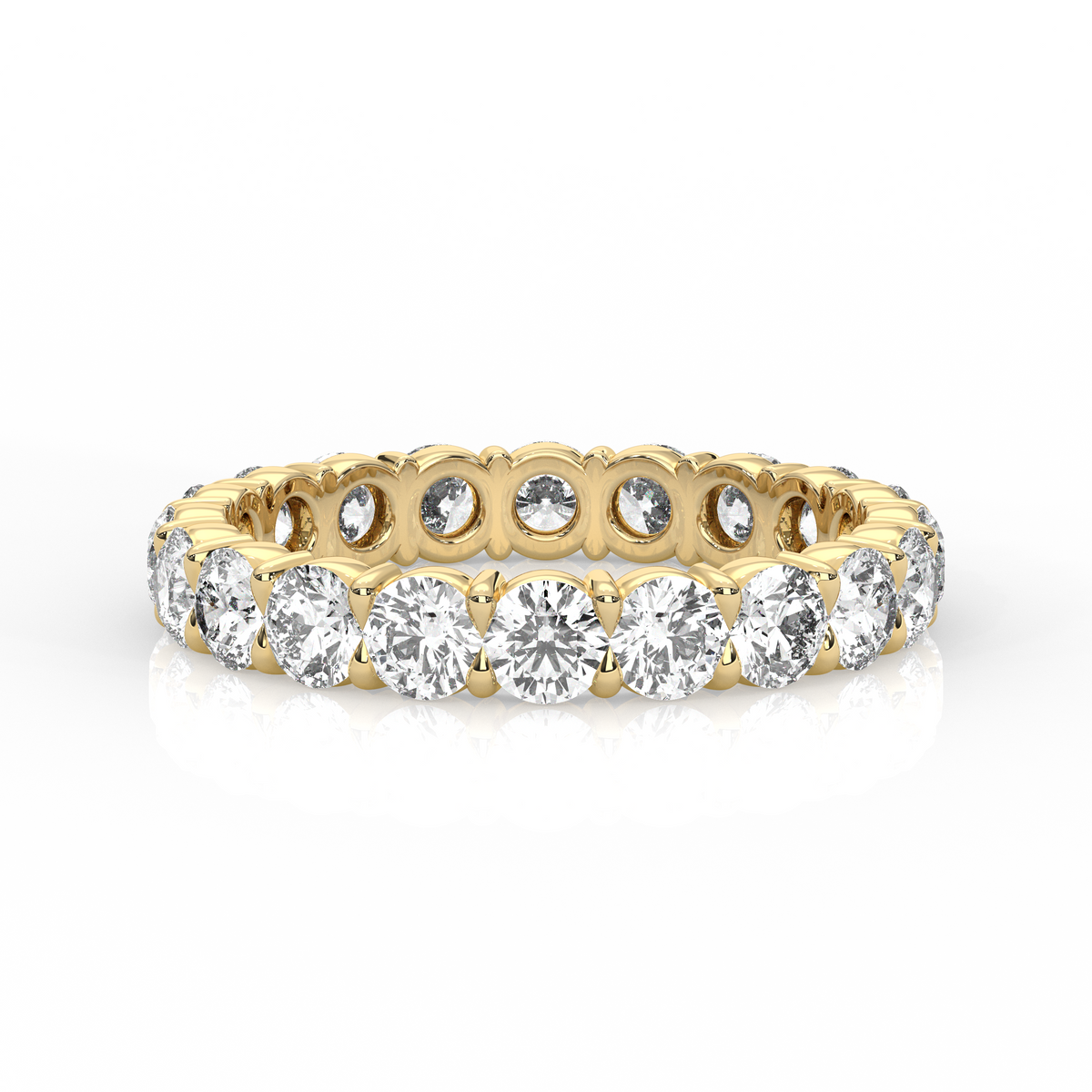 Round Diamond Eternity Band