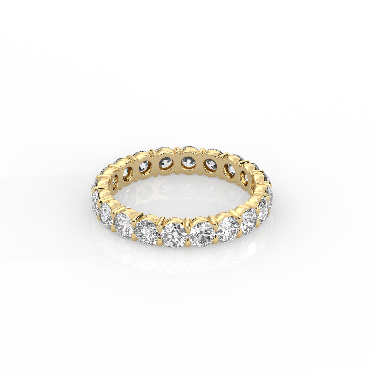 Round Diamond Eternity Band