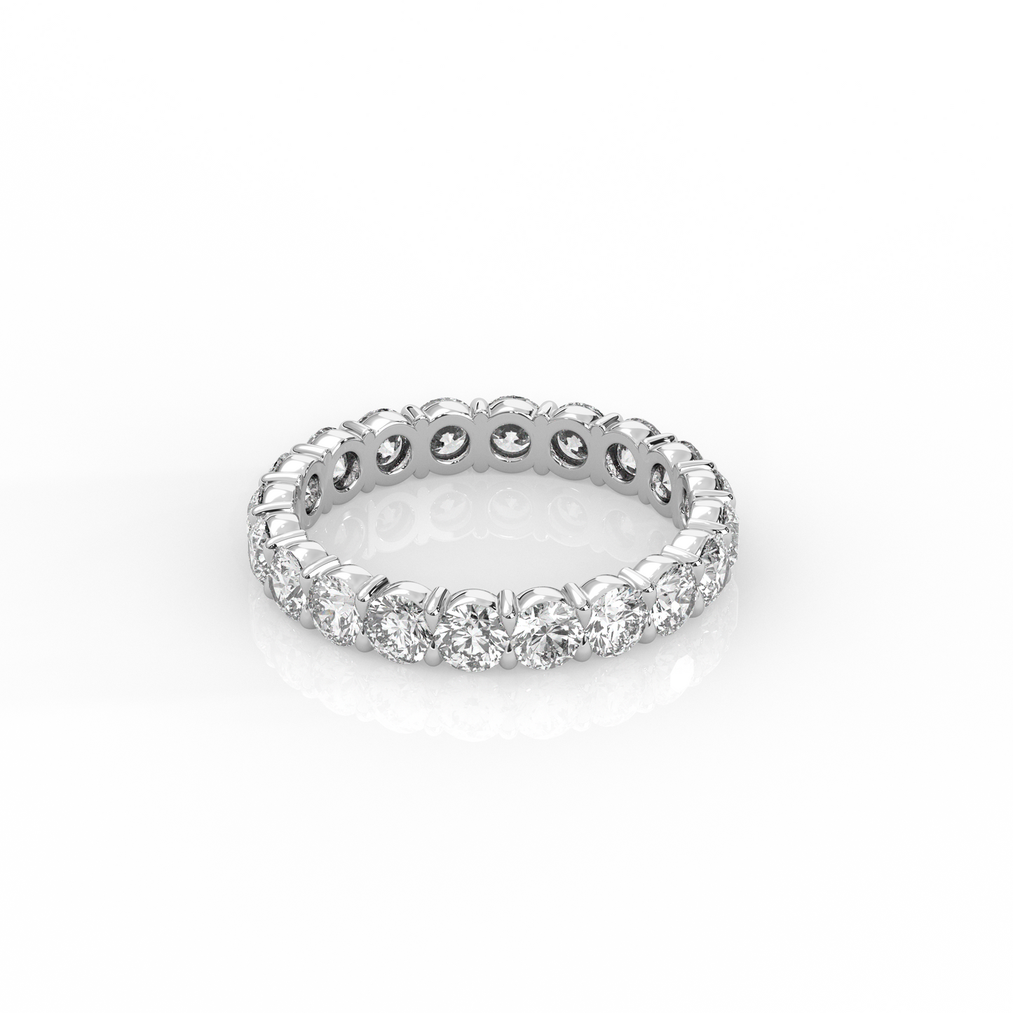 Round Diamond Eternity Band