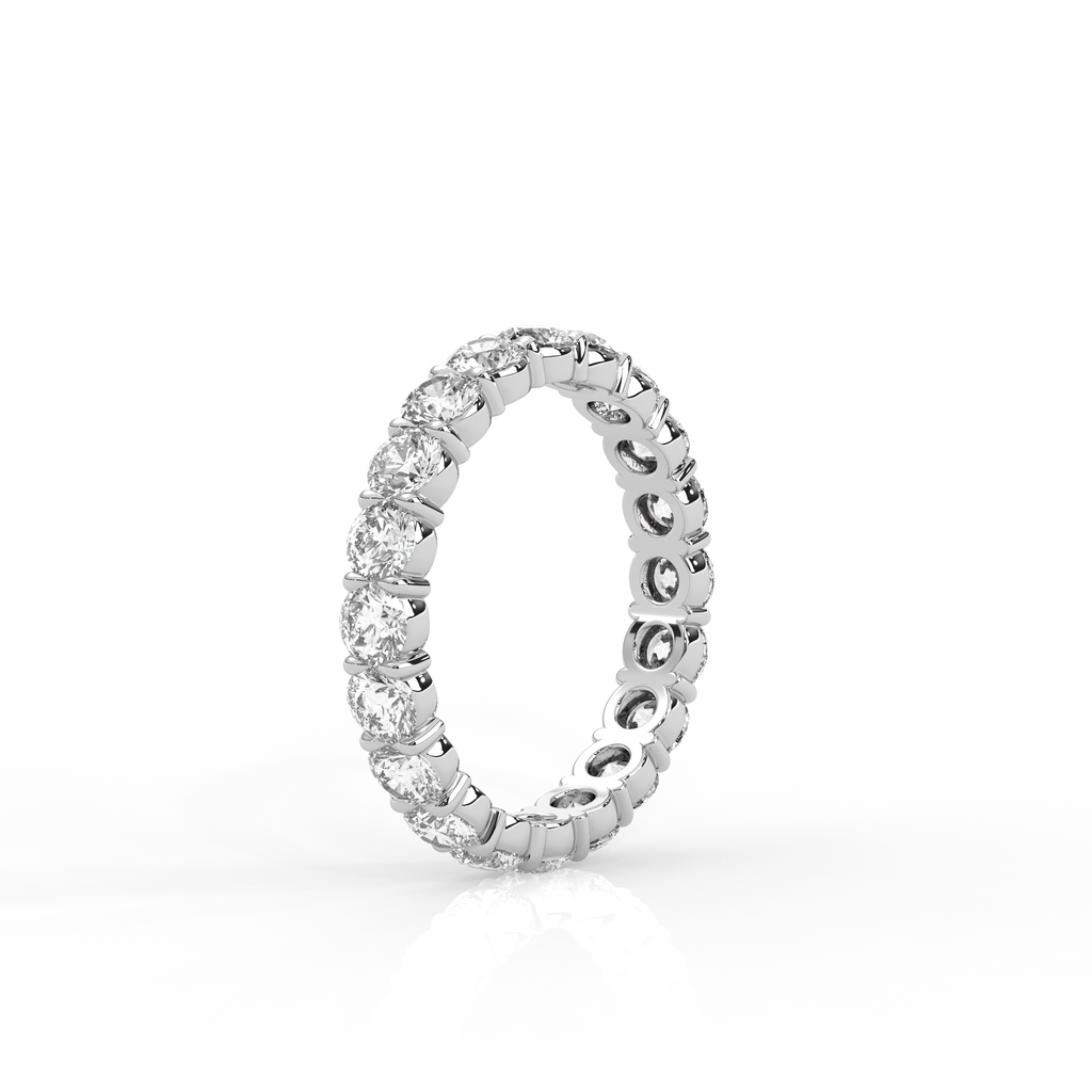 Round Diamond Eternity Band