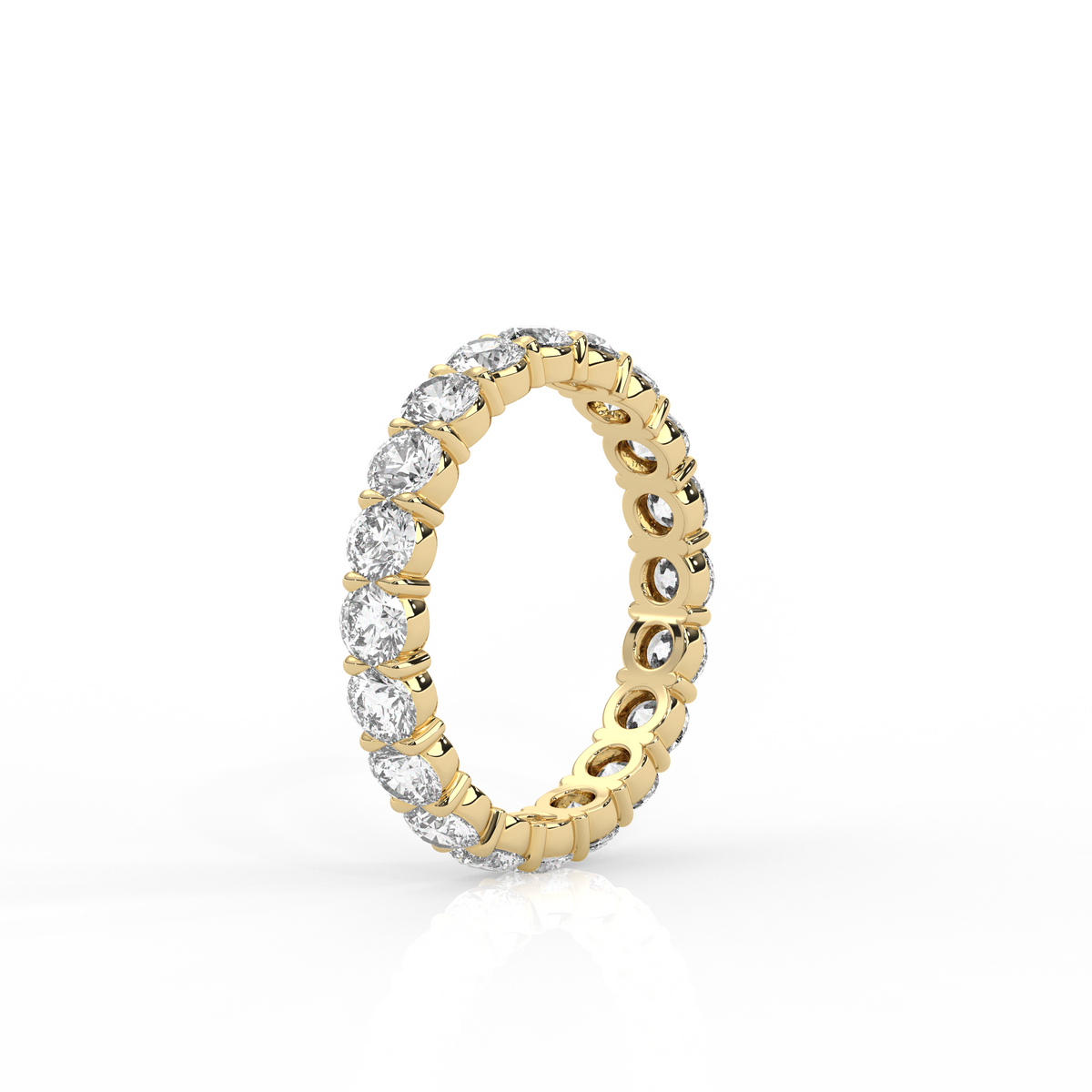 Round Diamond Eternity Band