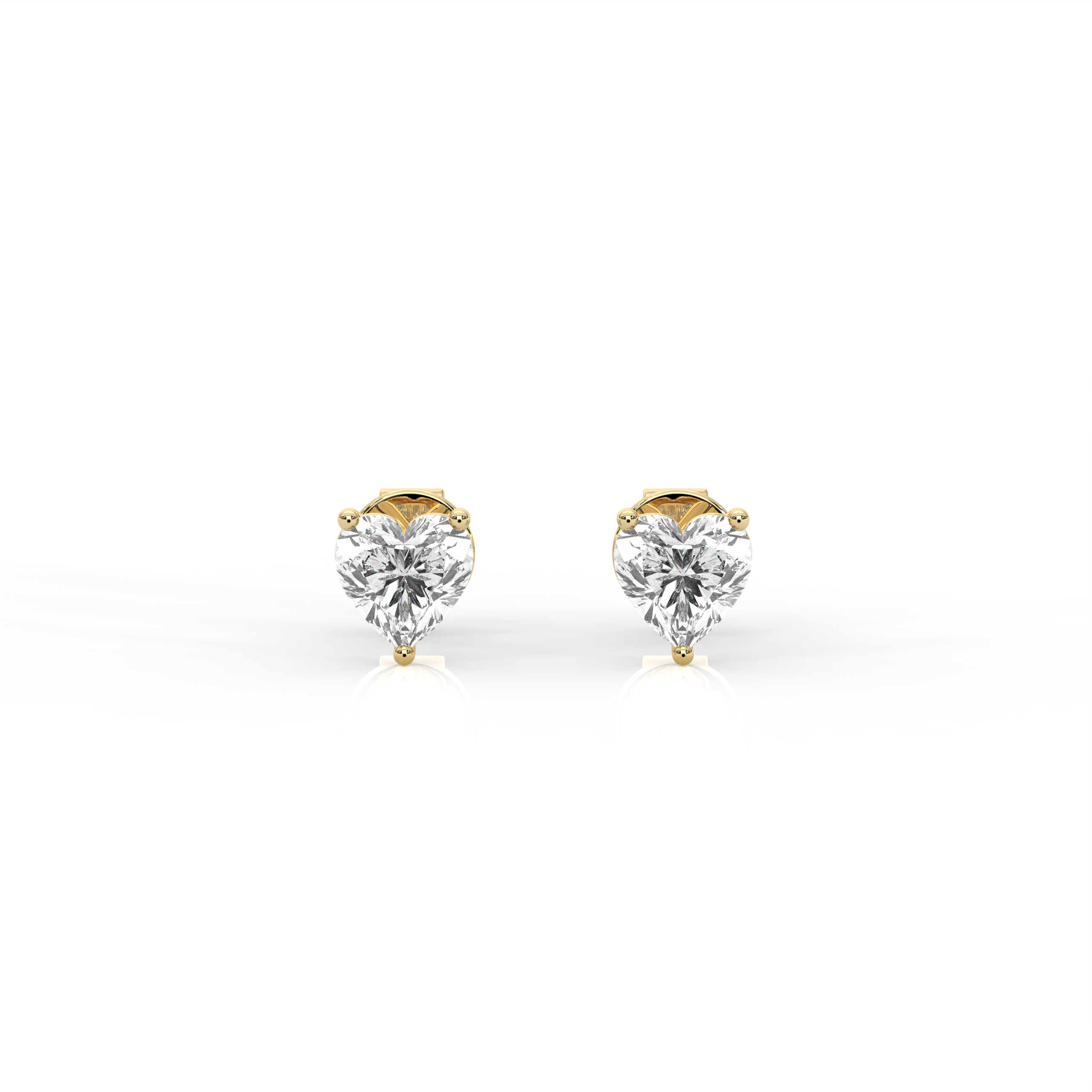 Mini Heart Diamond Stud Earrings – MPW Sourcing