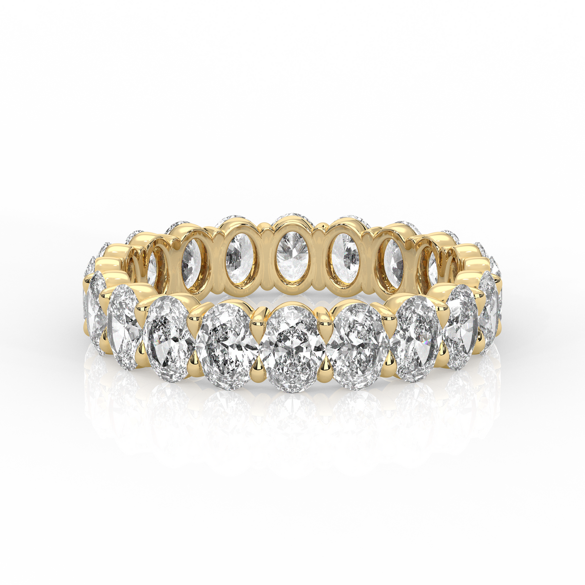 Oval Diamond Eternity Band