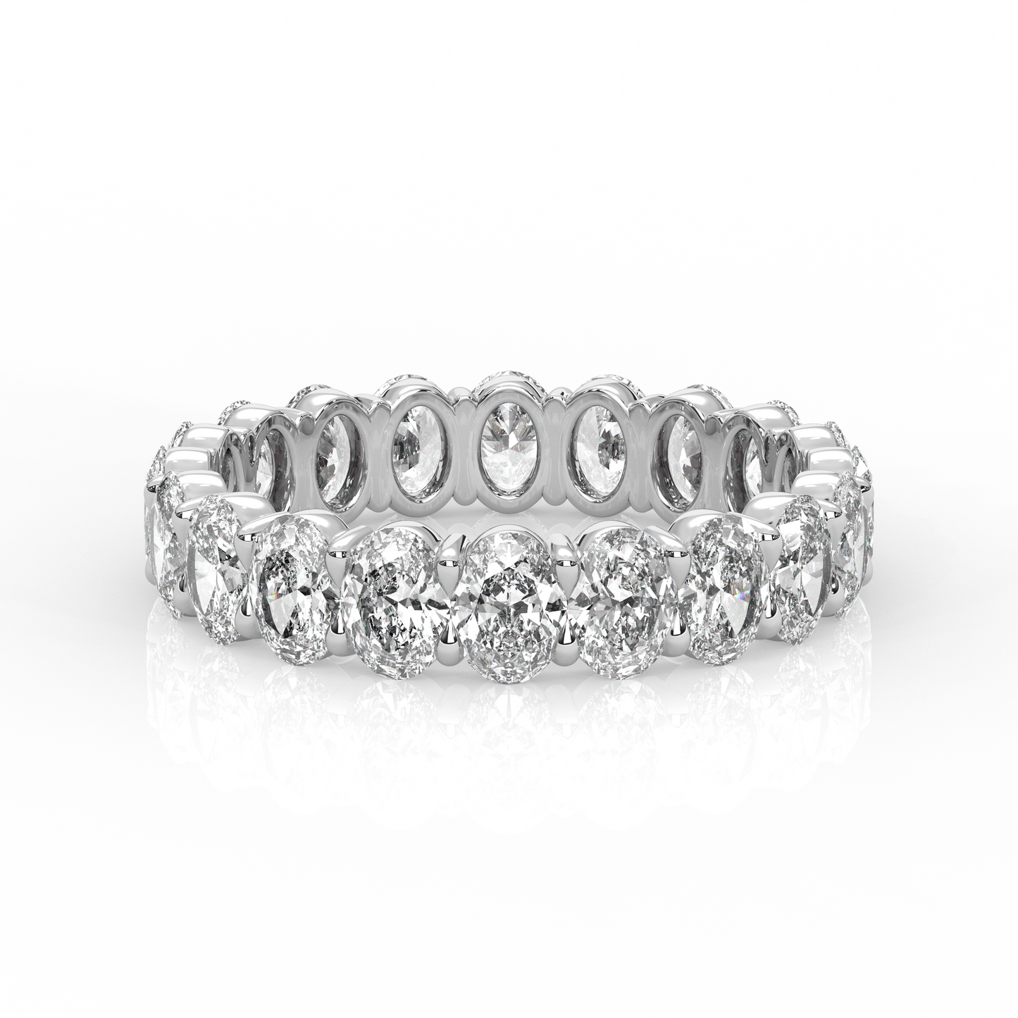 Oval Diamond Eternity Band