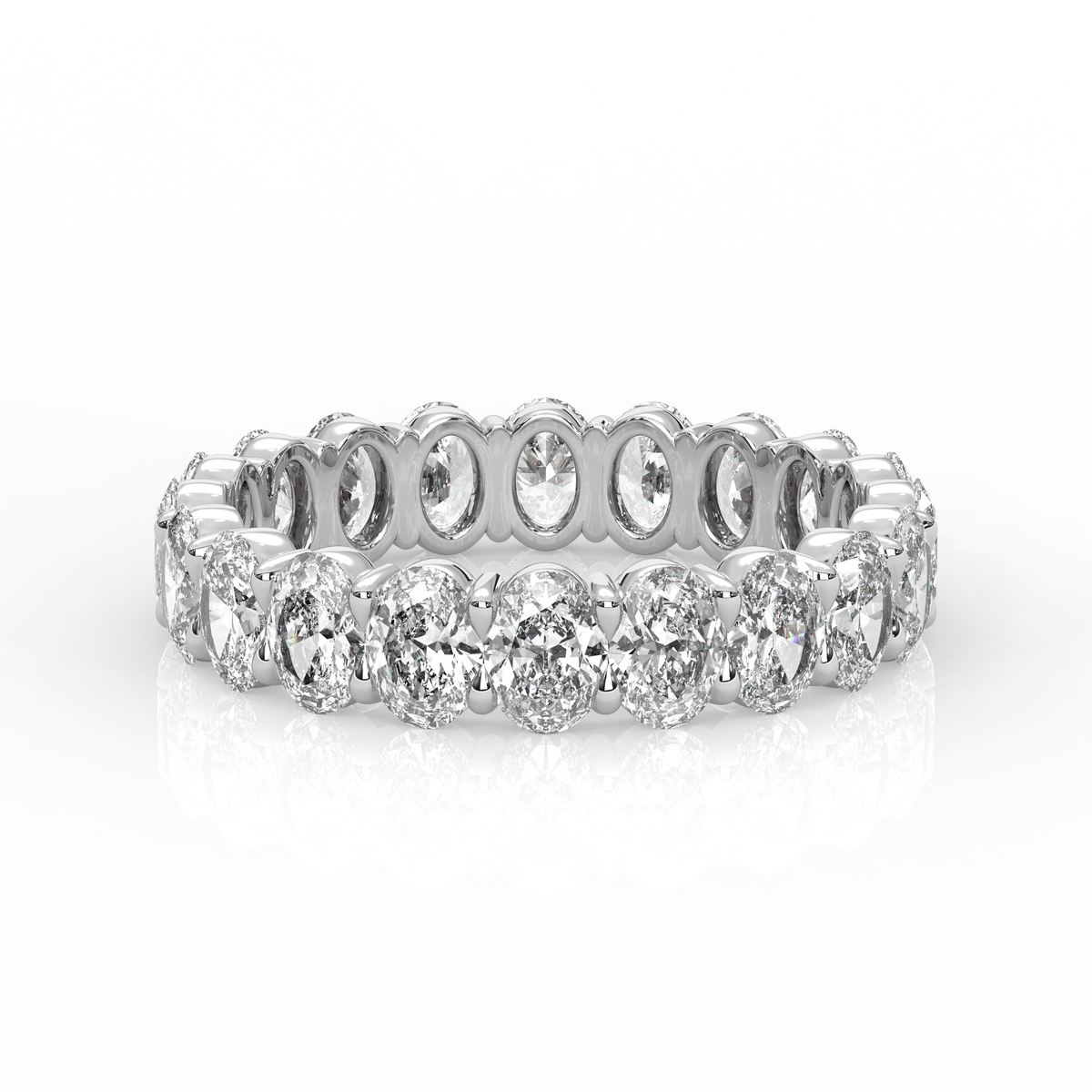 Oval Diamond Eternity Band